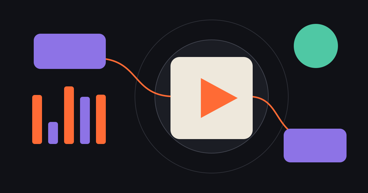 Abstract geometric illustration for EU AI Act video labeling: when motion graphics need none