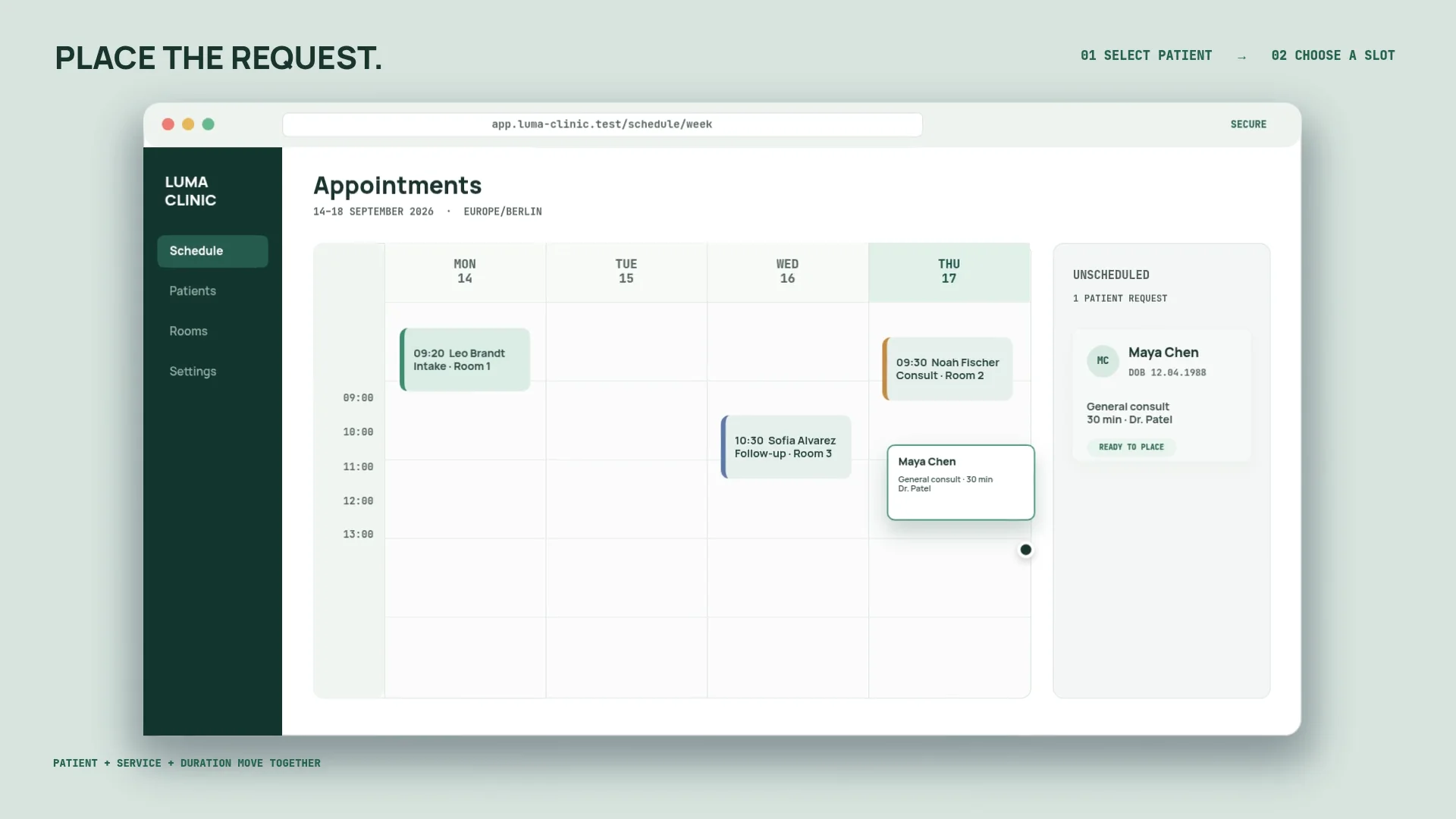 Clinic Scheduling Workspace video poster
