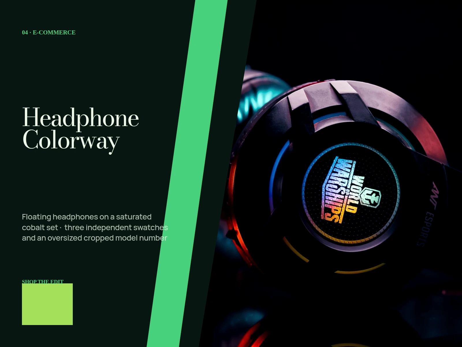 Headphone Colorway Card visual preview
