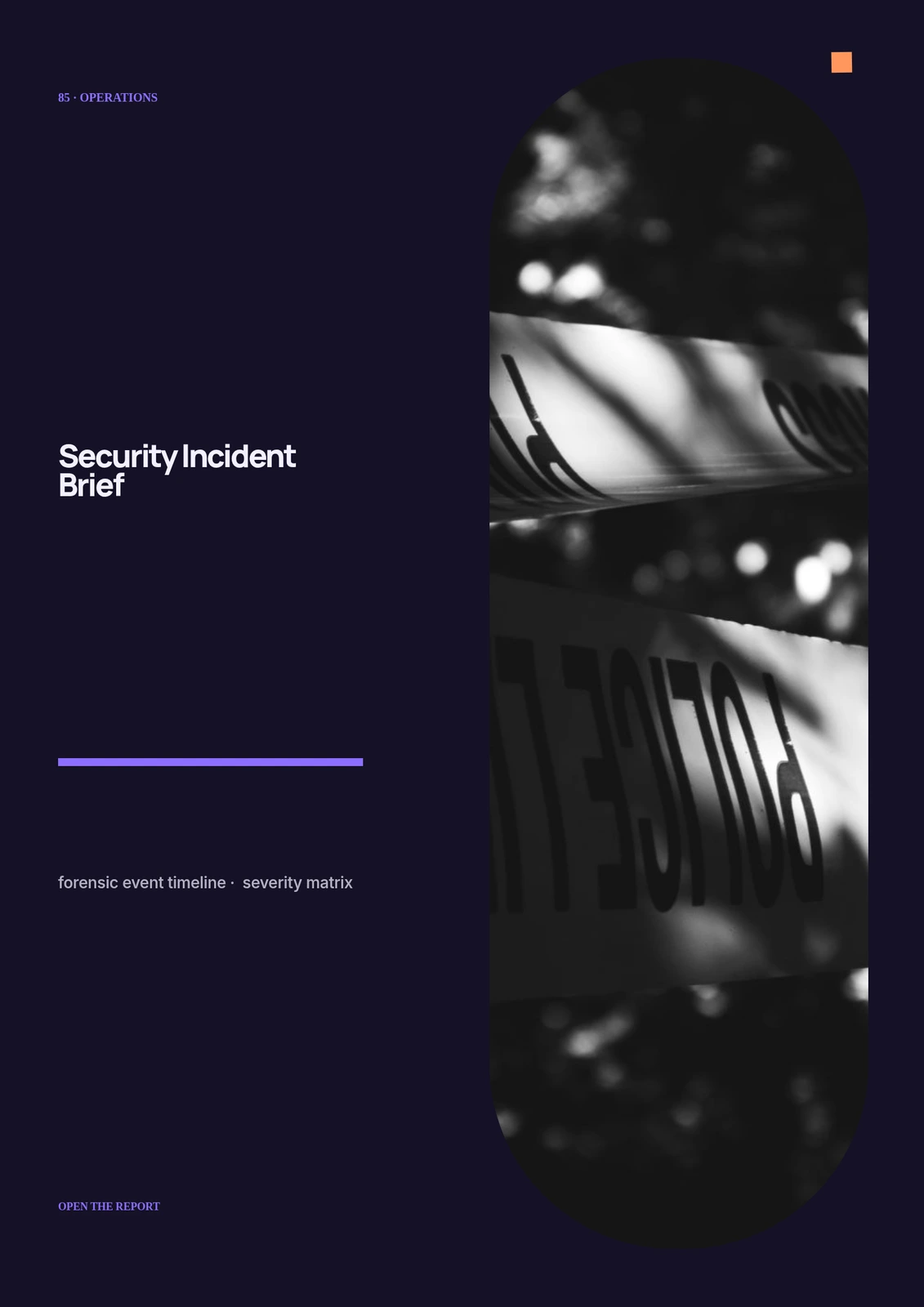 Security Incident Brief visual preview