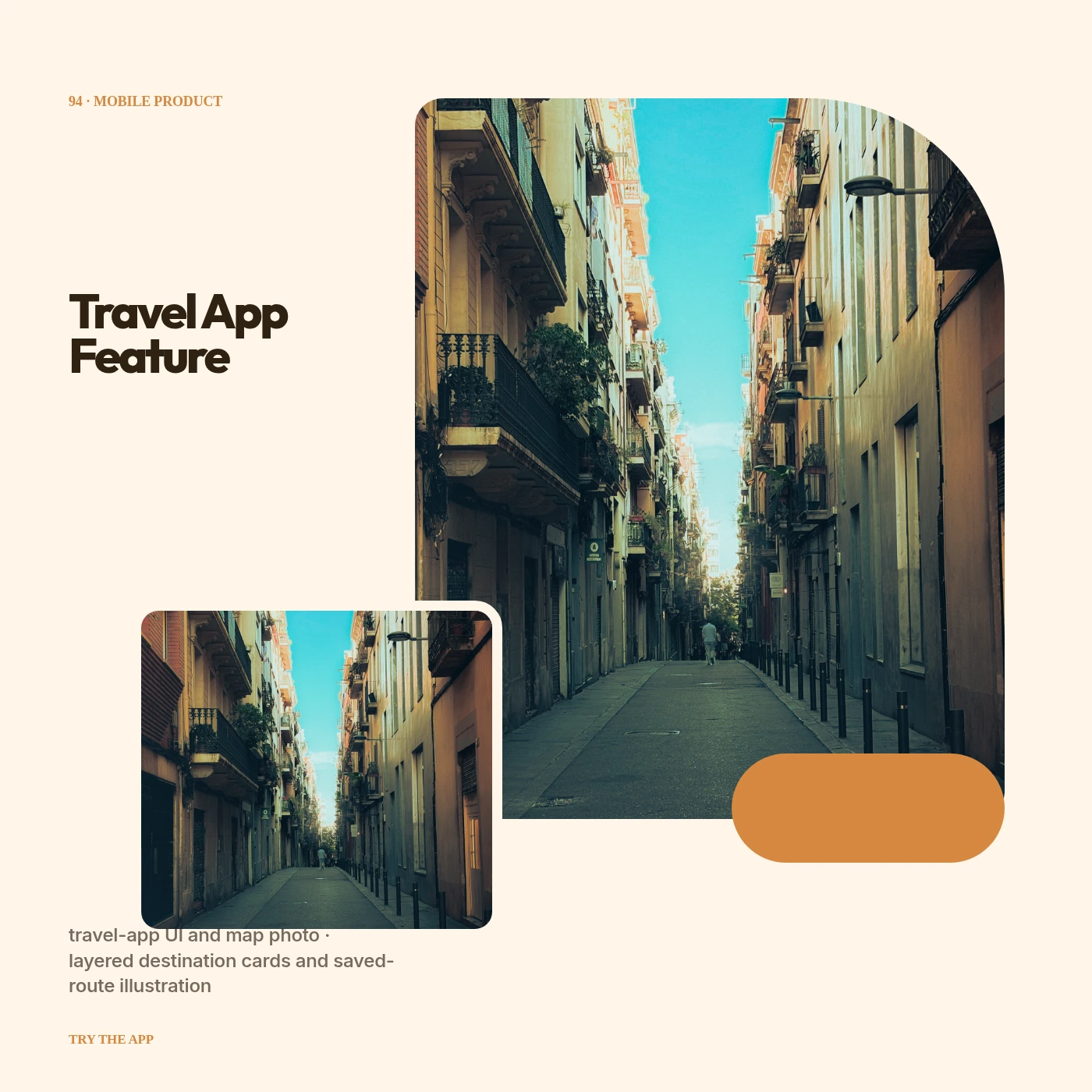 Travel App Feature Card